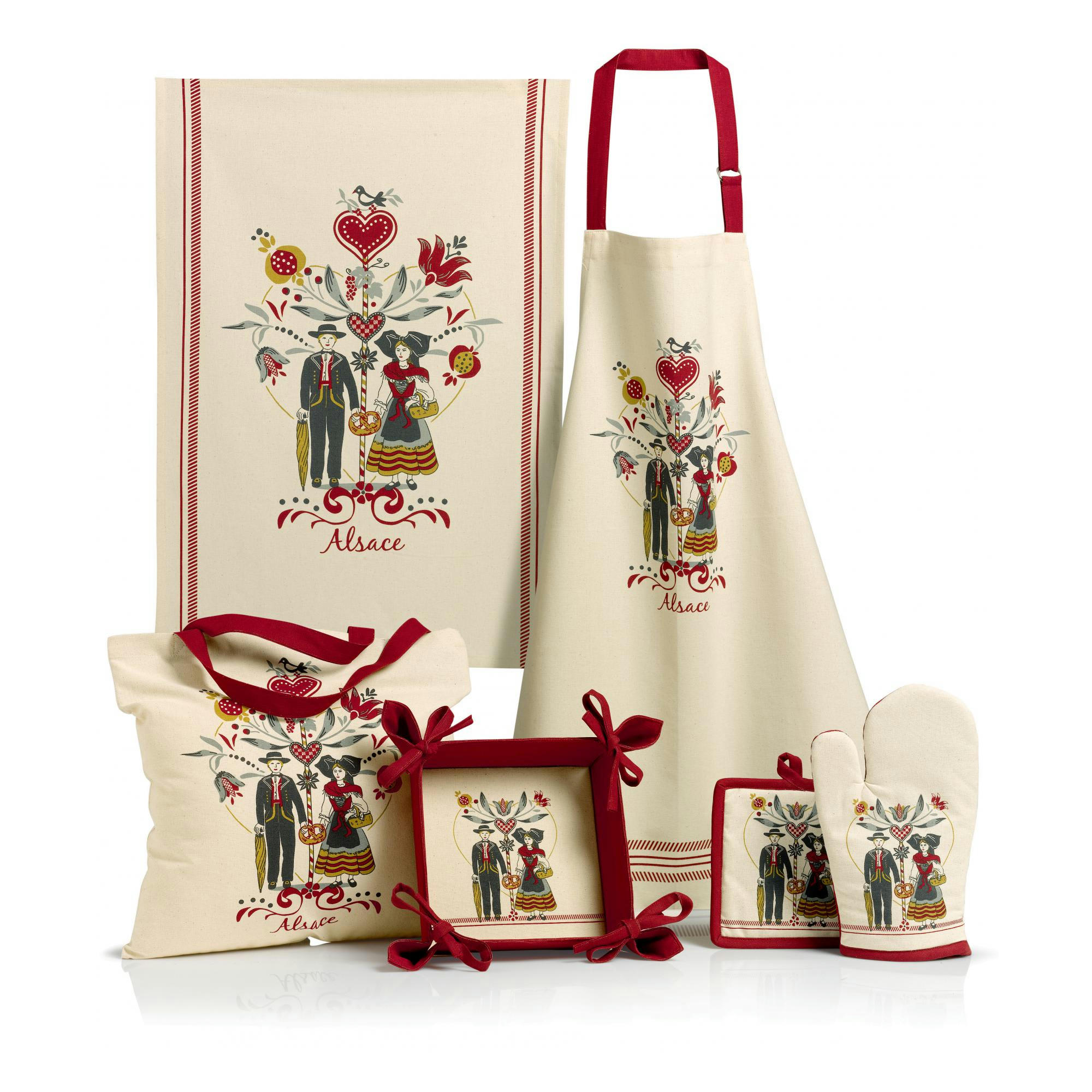 BOEM - Lot gant/manique  en coton beige 18 x 28