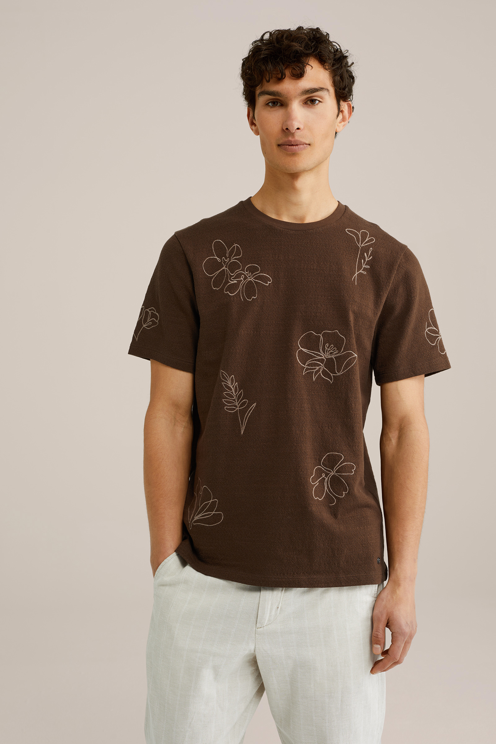 Heren Regular fit T-shirt met embroidery
