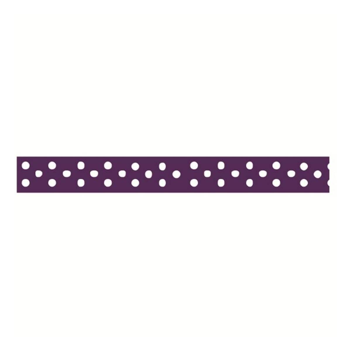 Purple Polka Dot Grosgrain Ribbon 9mm x 5m