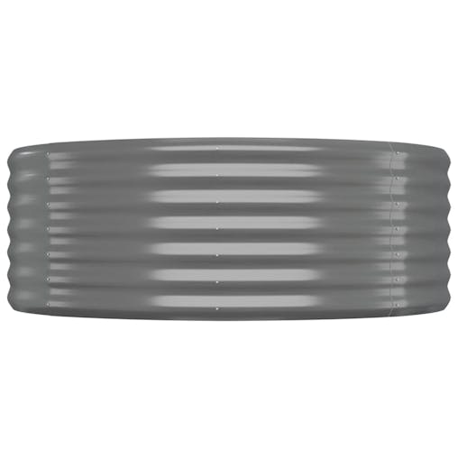 NNEVL Garden Raised Bed Powder-Coated Steel 175x100x36 cm Grey