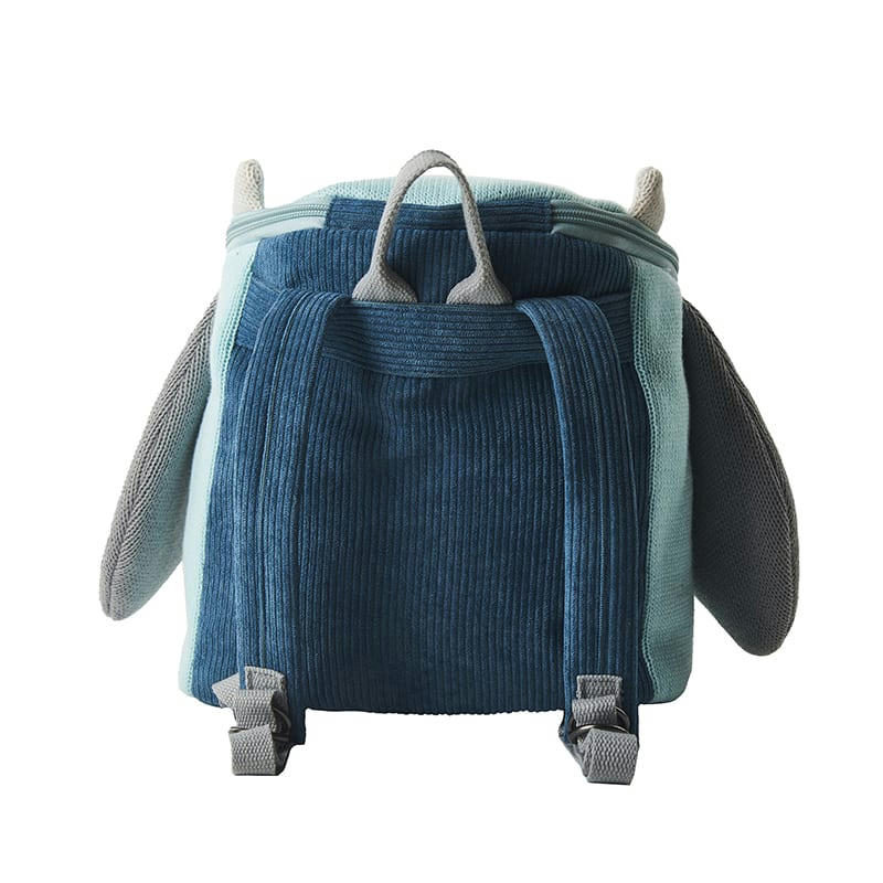 MOCHILAS - Sac à dos 100% coton hibou bleu