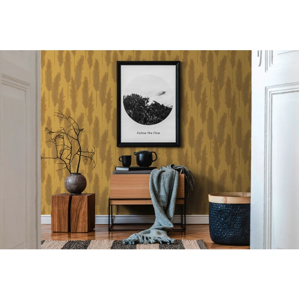 Vliestapete, BxL: 53 x 1005 cm, maisgelb