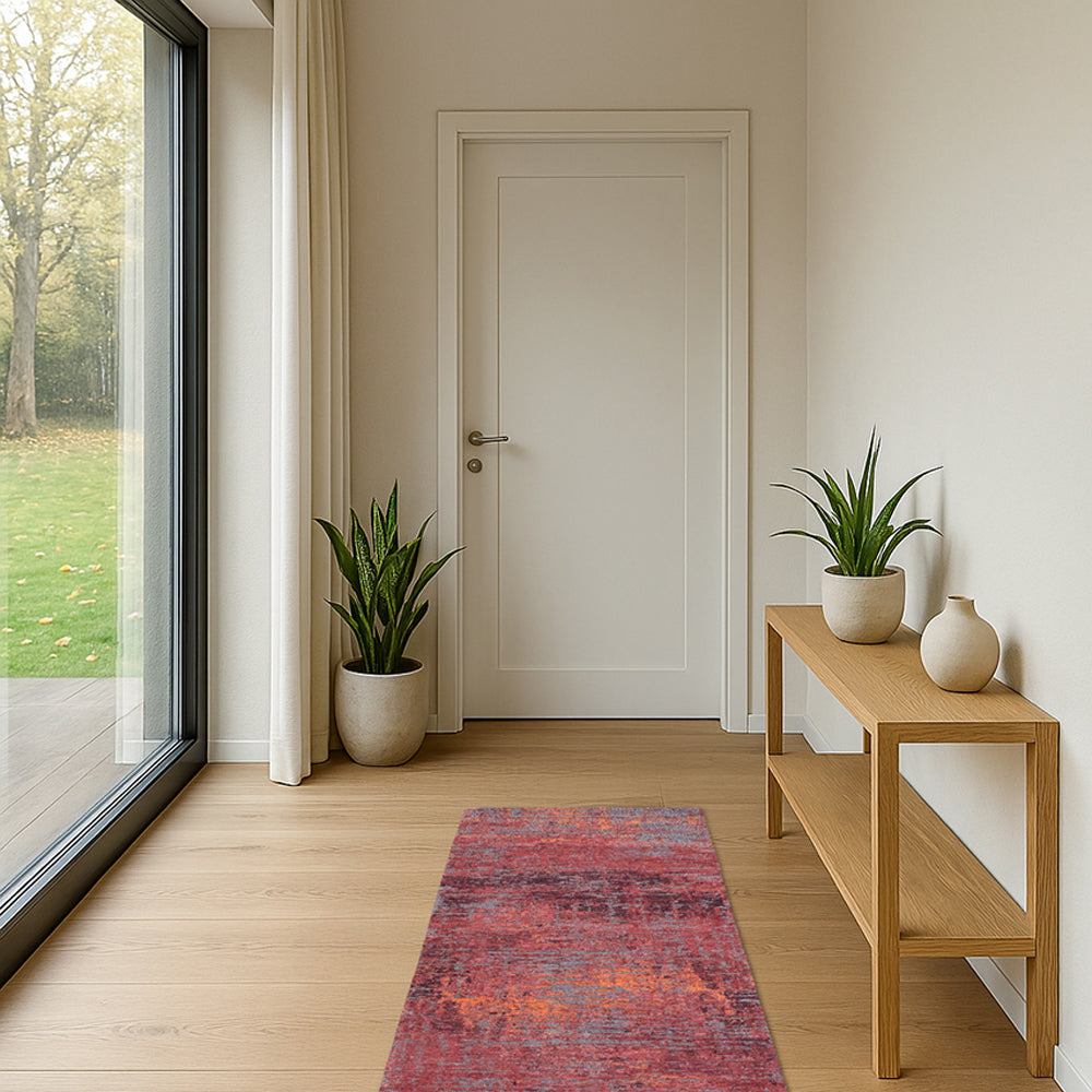 Louis de Poortere Streaks Runner Vloerkleed 80 x 250 cm - Nassau Red