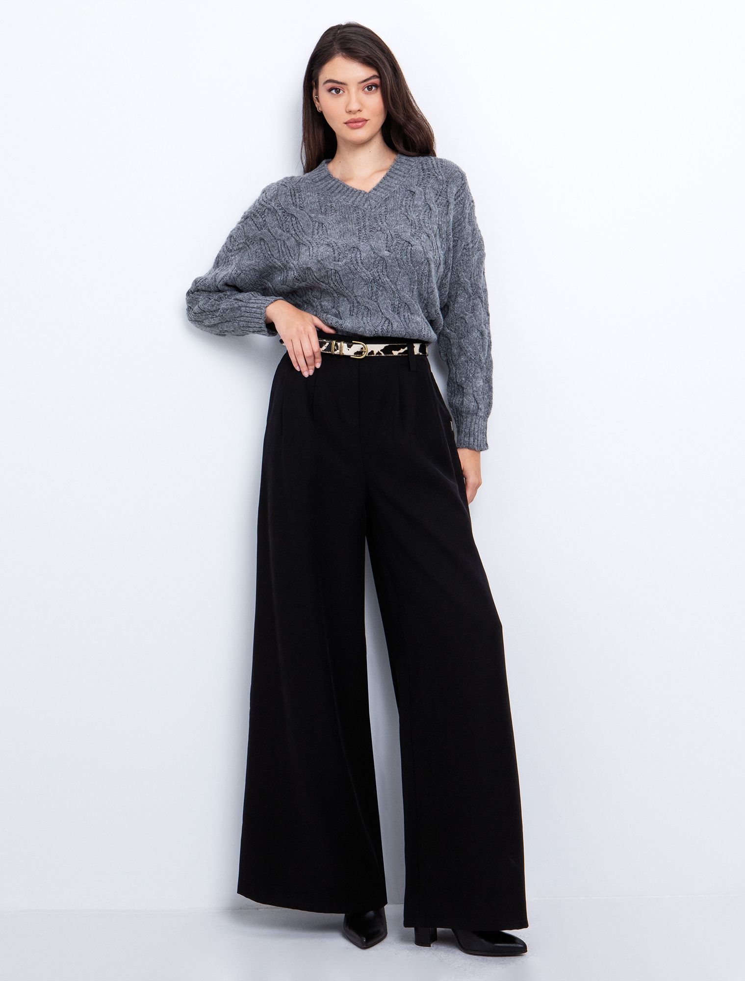 Πουλόβερ με πλεξούδες