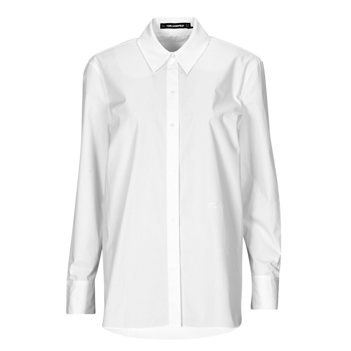 Karl Lagerfeld - SIGNATURE TUNIC SHIRT - White