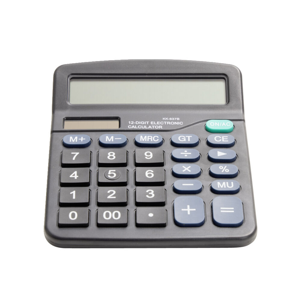 Calculatrice de bureau noir 12x15cm