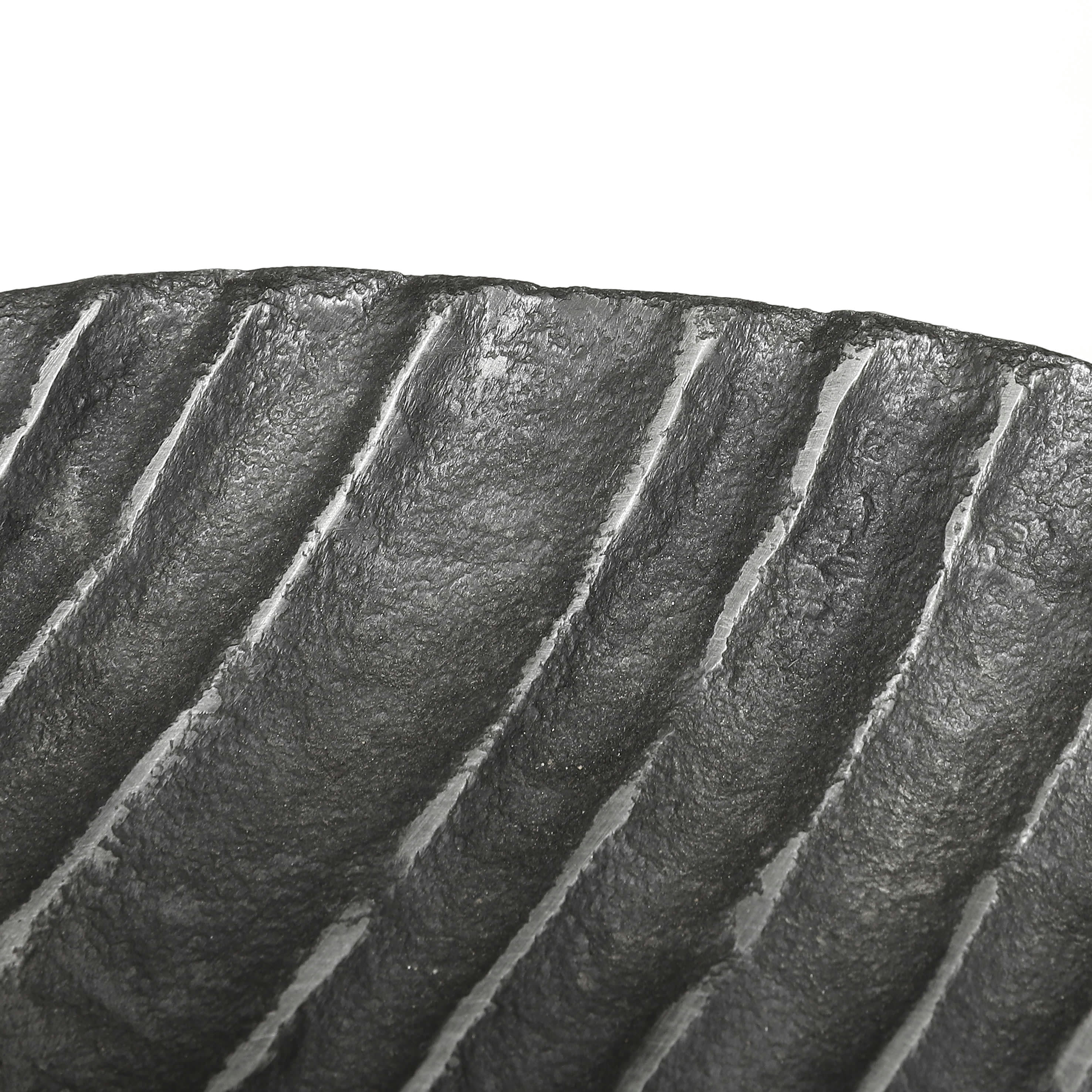 CALABRIA - Assiette en aluminium gris D27