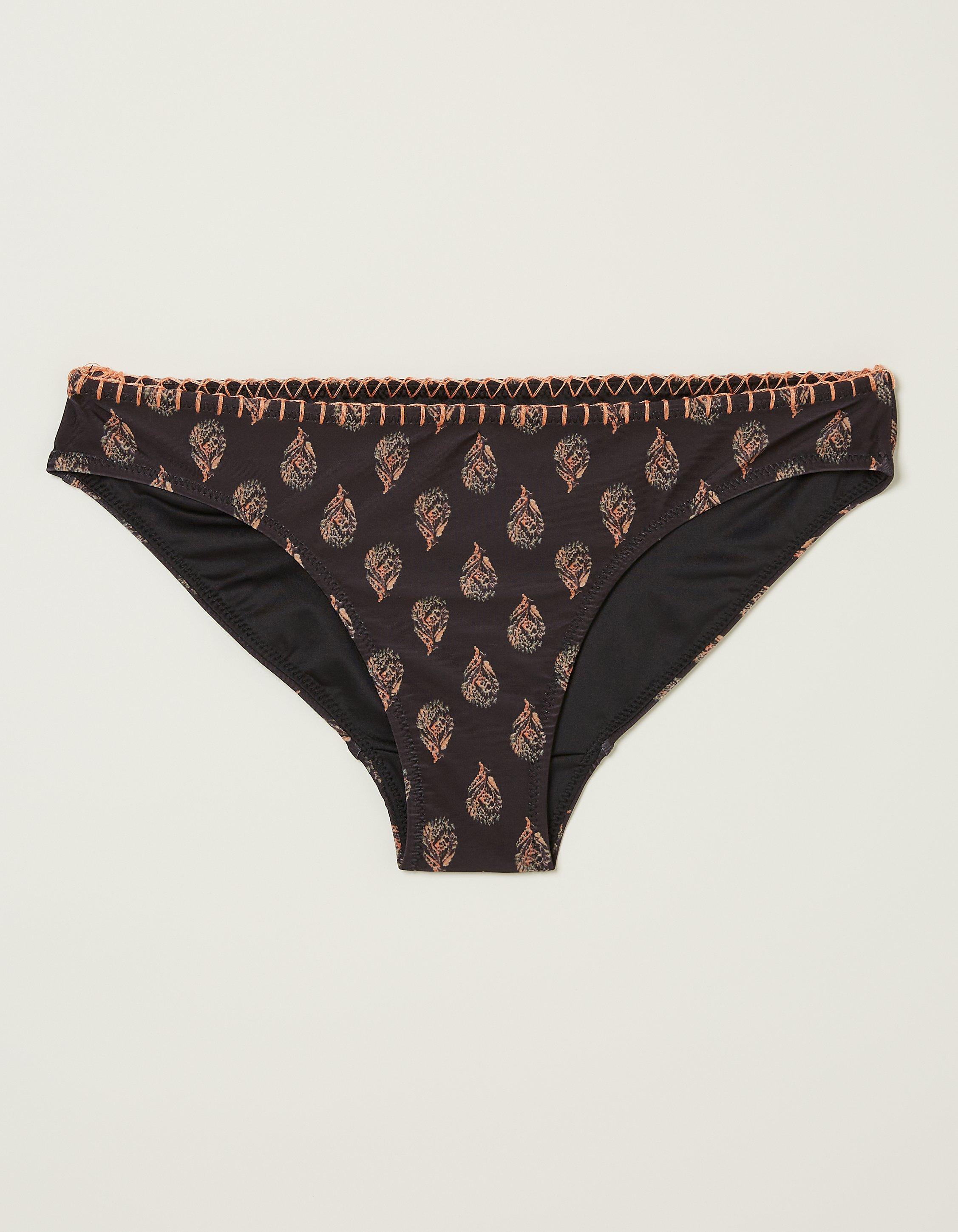Woodblock Bikini Bottoms