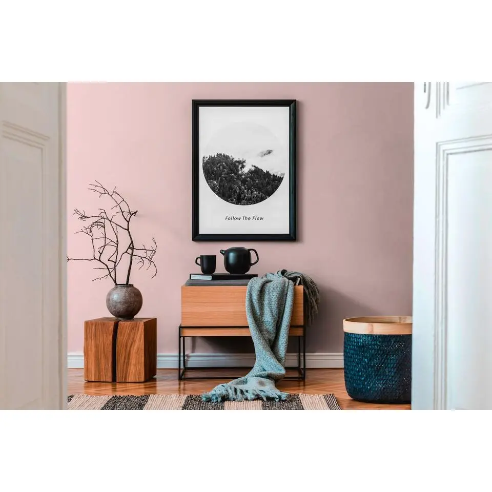 Livingwalls behang effen zacht roze - 53 cm x 10.05 m