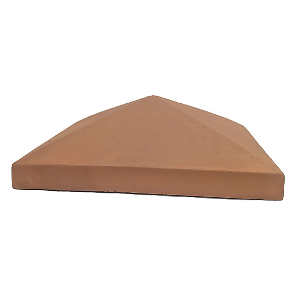 Chapeau Pilier 42x42 Pointe De Diamant - Rouge