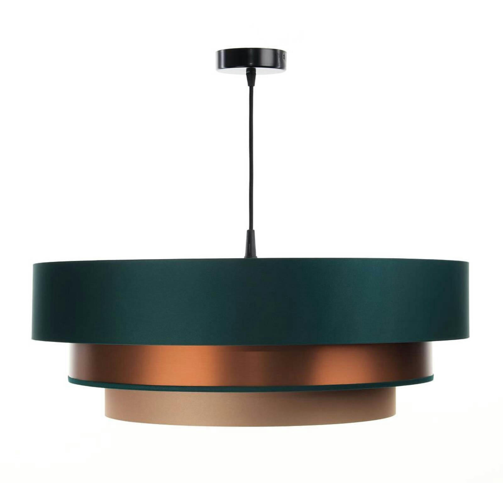 TRINITI - Suspension Tissu Vert 60x60x25 cm