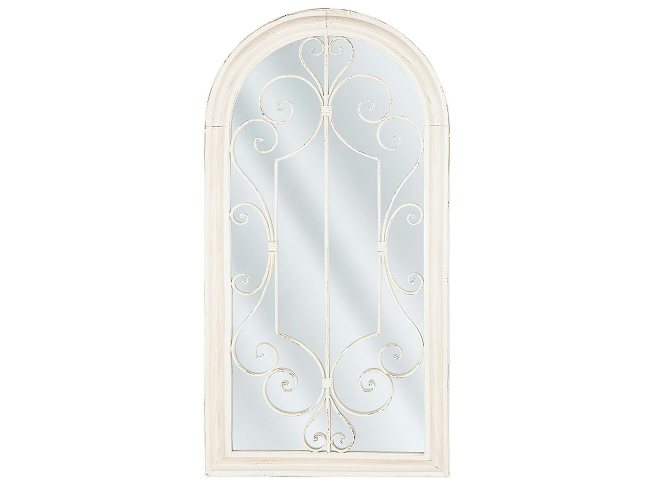 CAMPEL - Miroir en métal blanc 97x49