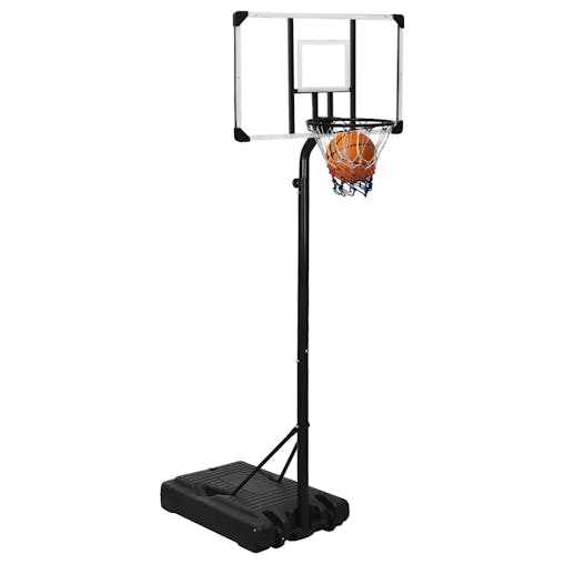 NNEVL Basketball Stand Transparent 256-361 cm Polycarbonate