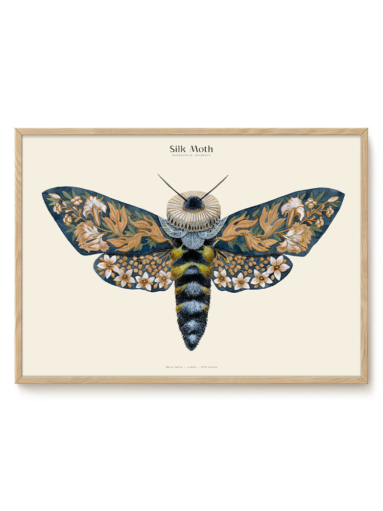 Matos - W. Morris inspired - Silk Moths No.13 - PSTR studio Kunst Poster