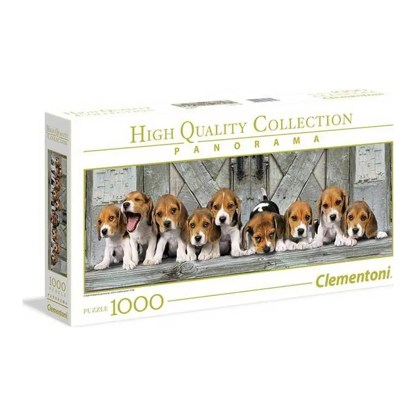 Puzzle 1000er-Set Panorama Hunde Beagles