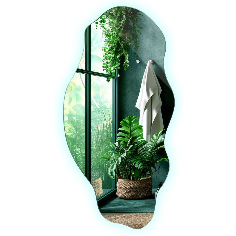 Dekoracyjne Lustro LED 50 cm x 100 cm - światło zimne