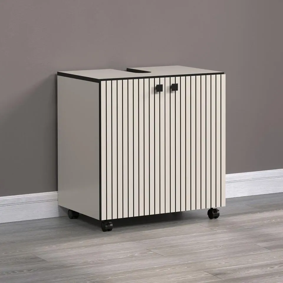 CALICOSY - Onderkast met wielen, 2 deuren PUREBLISS - 42x60x64 cm