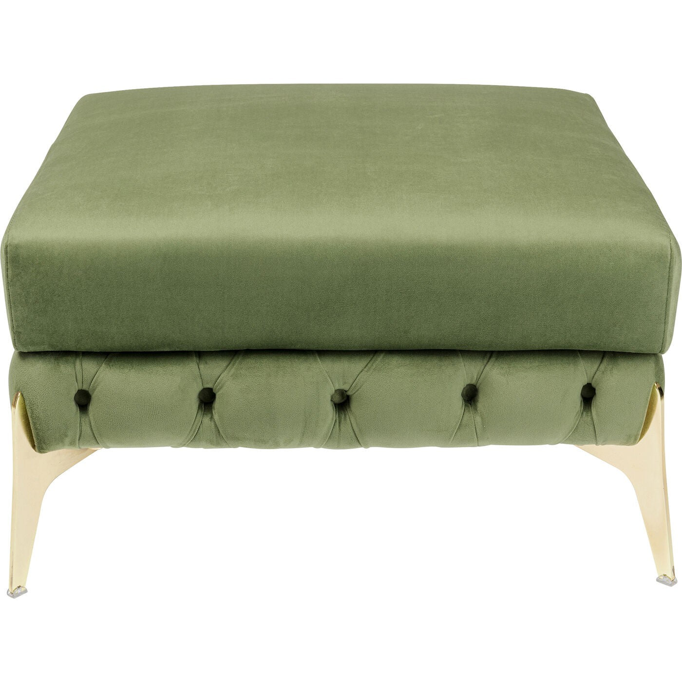 Kare Design Kruk Bellissima fluweel groen