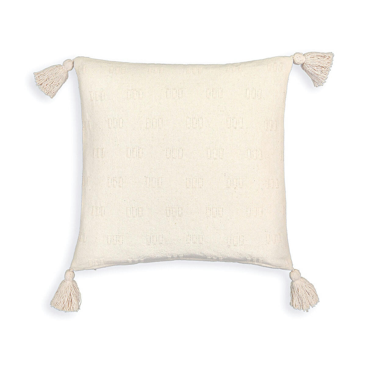 Housse de coussin unie coton 40 x 40 cm Nado