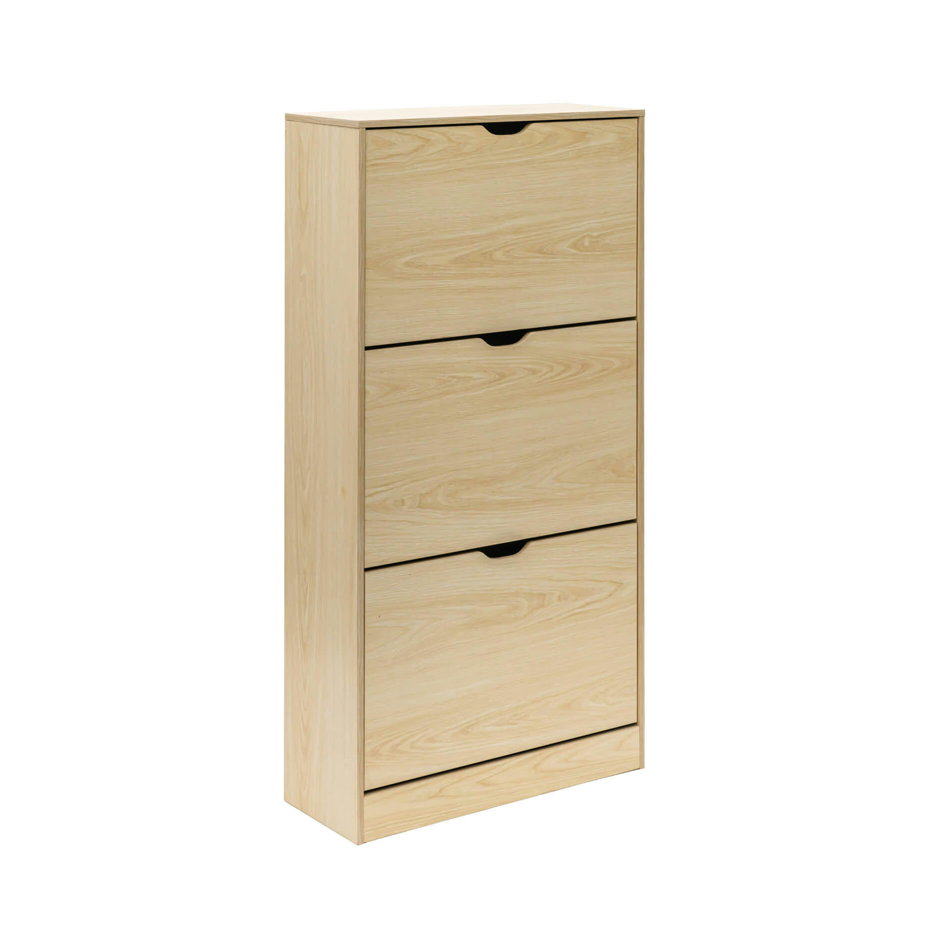 - Meuble à chaussures 3 portes en MDF beige