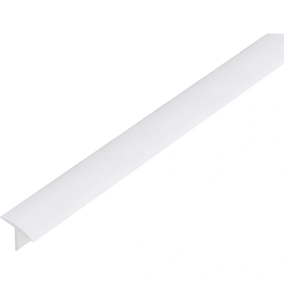 T-Profil Kunststoff weiß 2600 x 25 x 18 x 2 mm