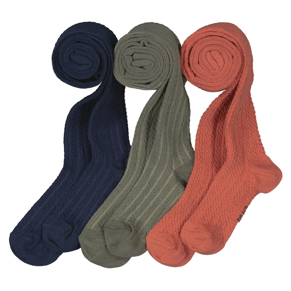 Lot de 3 paires de collants fantaisie