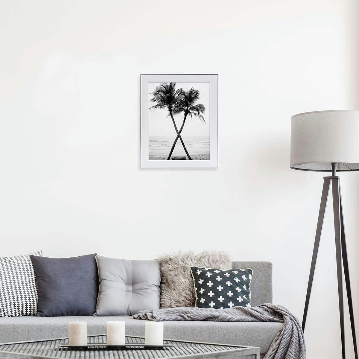 NEWTON - Cadre photo acier 24x30 cm résine recyclée