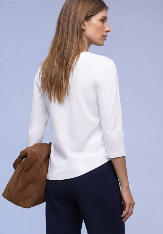 Basic Shirt aus reiner Baumwolle