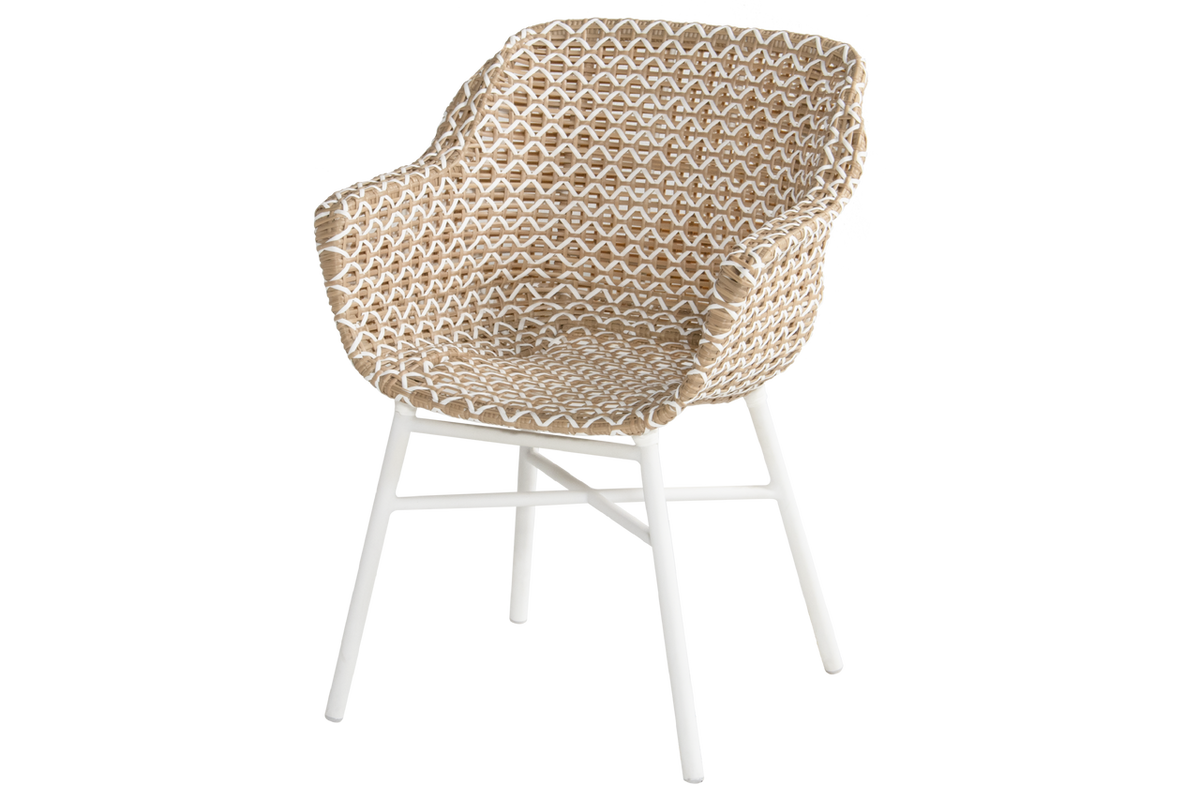 Hartman Tuinstoel Delphine - Beige Wicker - Zithoogte 43cm