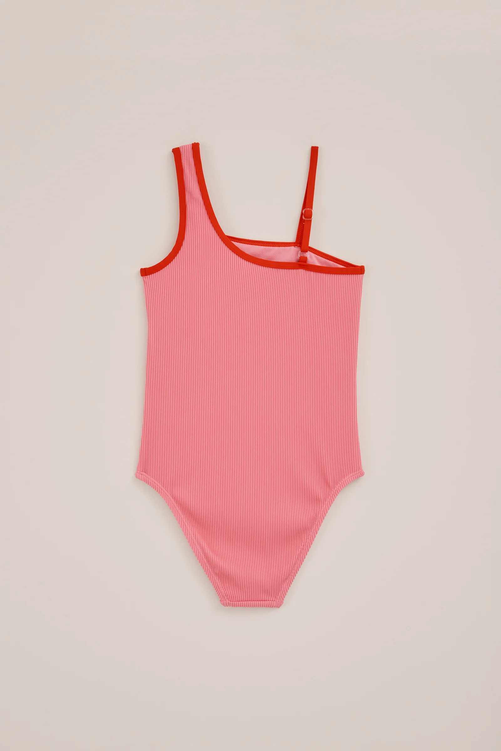 Meisjes badpak met structuur en contrast