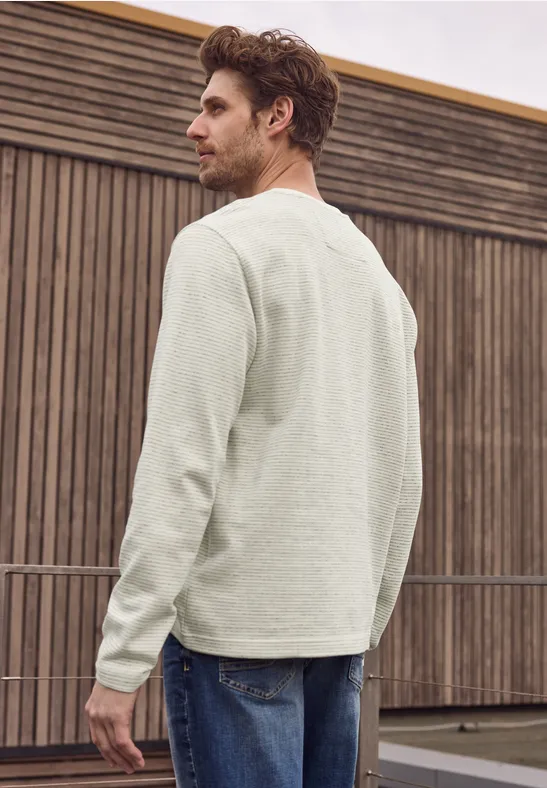 Sweatshirt mit Rundhals in softer Qualität