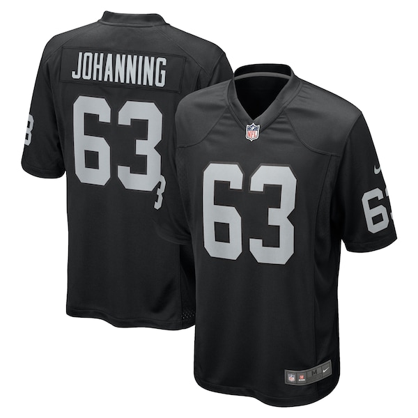 Jake Johanning Las Vegas Raiders Nike Team Game Jersey -  Black