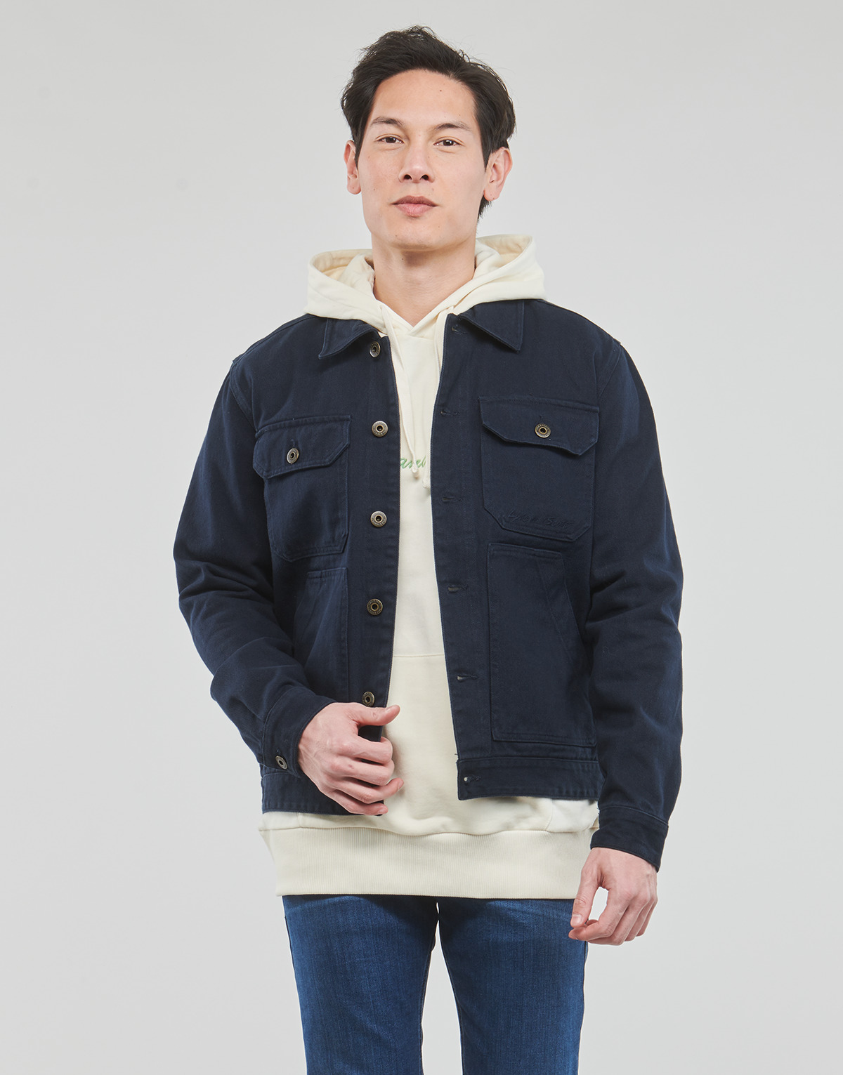 Lyle & Scott - TRUCKER JACKET - Marine