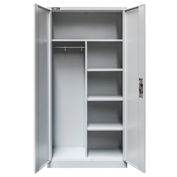 Szafa Metalowa Ubraniowa BHP 180x90x45cm Szara Mega-M
