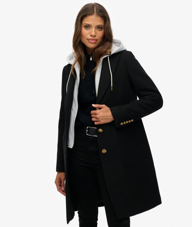 2 In 1 Wool Blend Coat