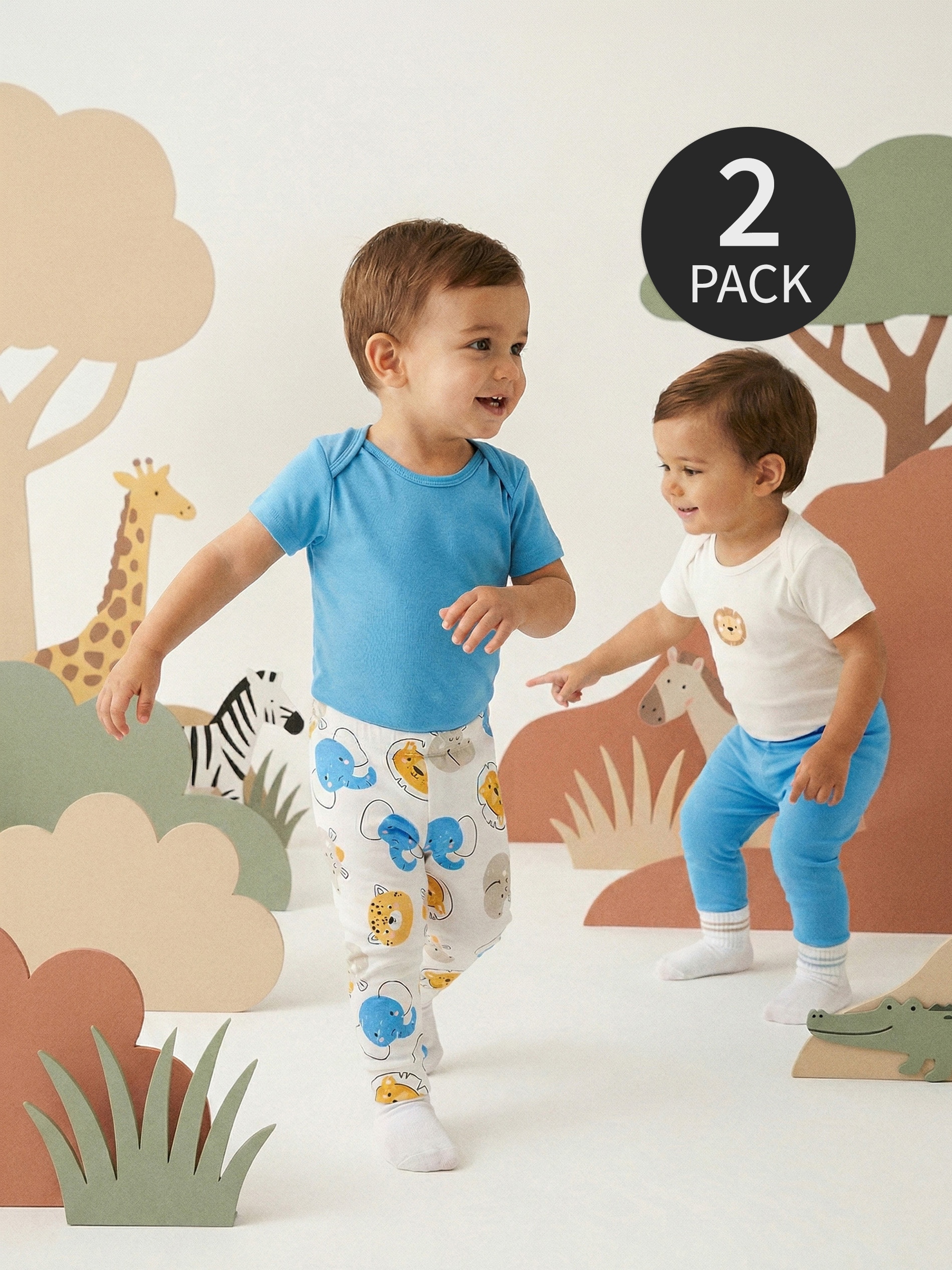 Bawełniane legginsy 2 pack