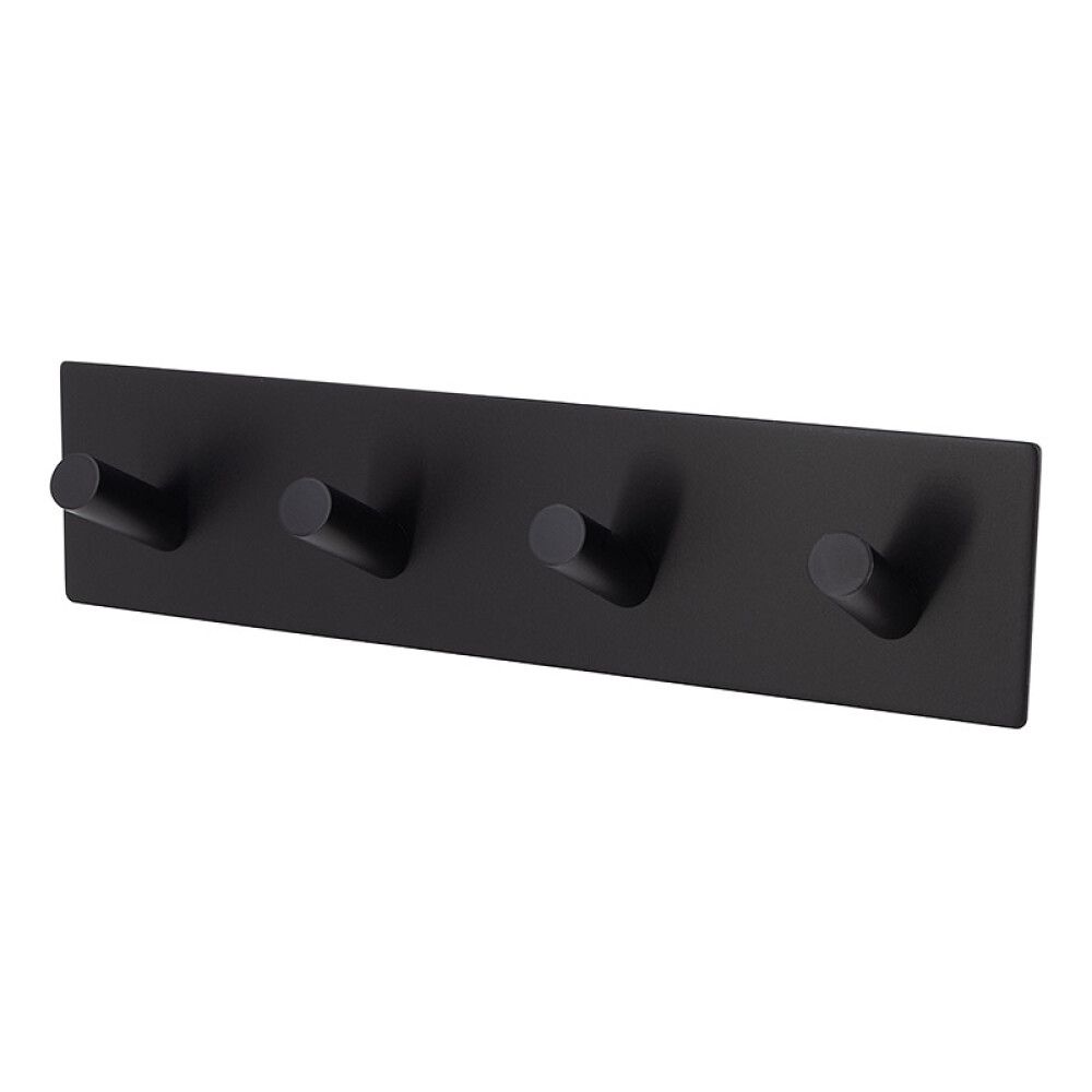 KNAGGREKKE CAMARGUE 4 KROKER 180X45X30MM MATT SVART