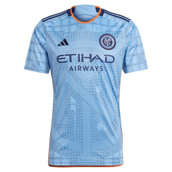 Keaton Parks New York City FC adidas 2024 The Interboro Kit Replica Jersey - Light Blue