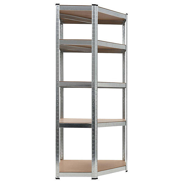 etagère de rangement charge lourde robuste mdf argente Helloshop26