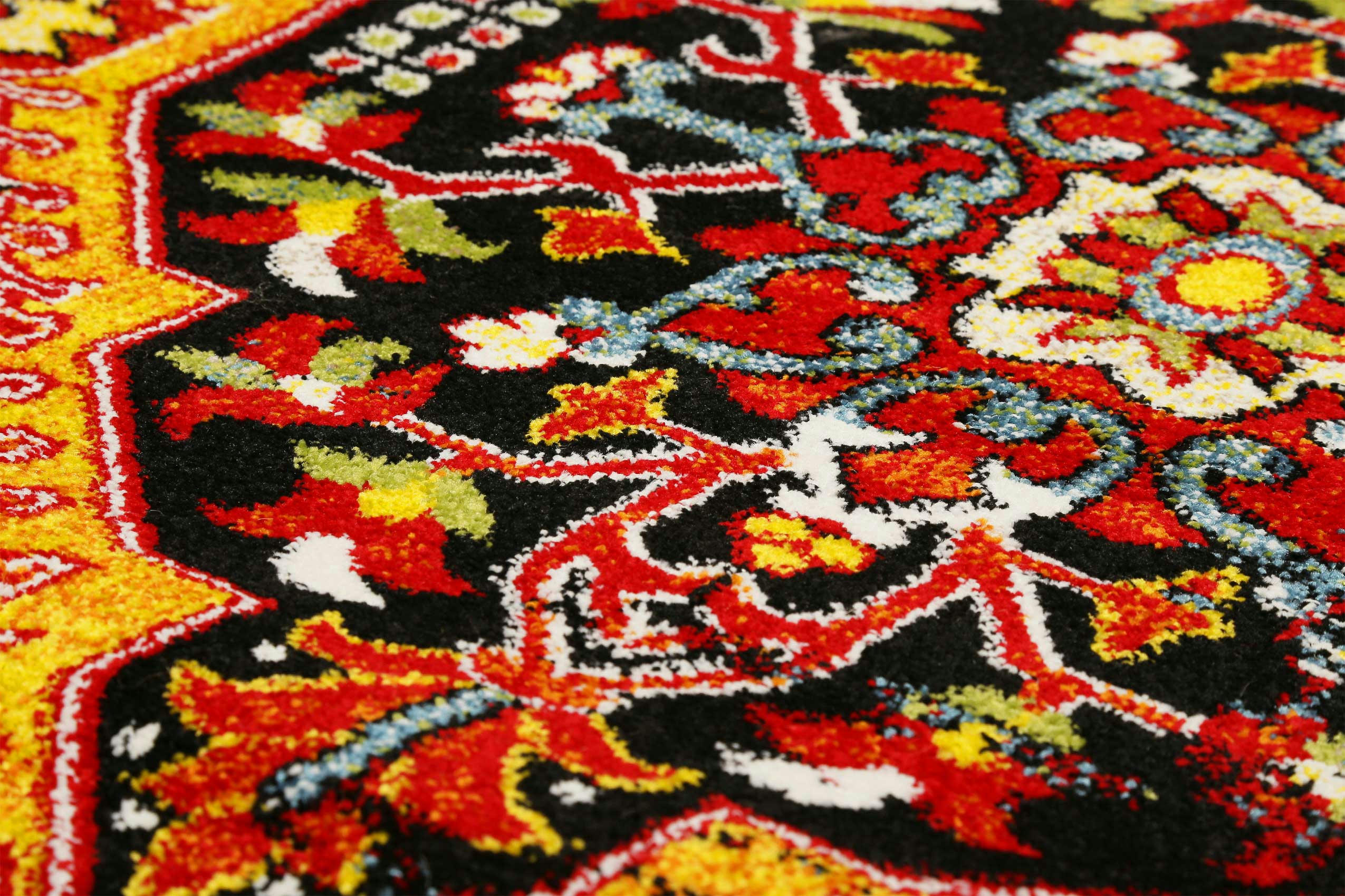 HERITAGE - Tapis inspiration néo-classique multicolore 170x120