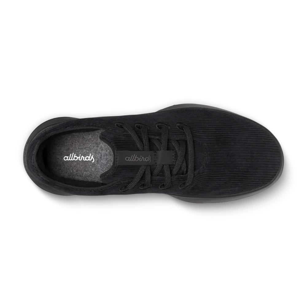 Women's Runner Go - Corduroy - Natural Black (Dark Grey Sole)