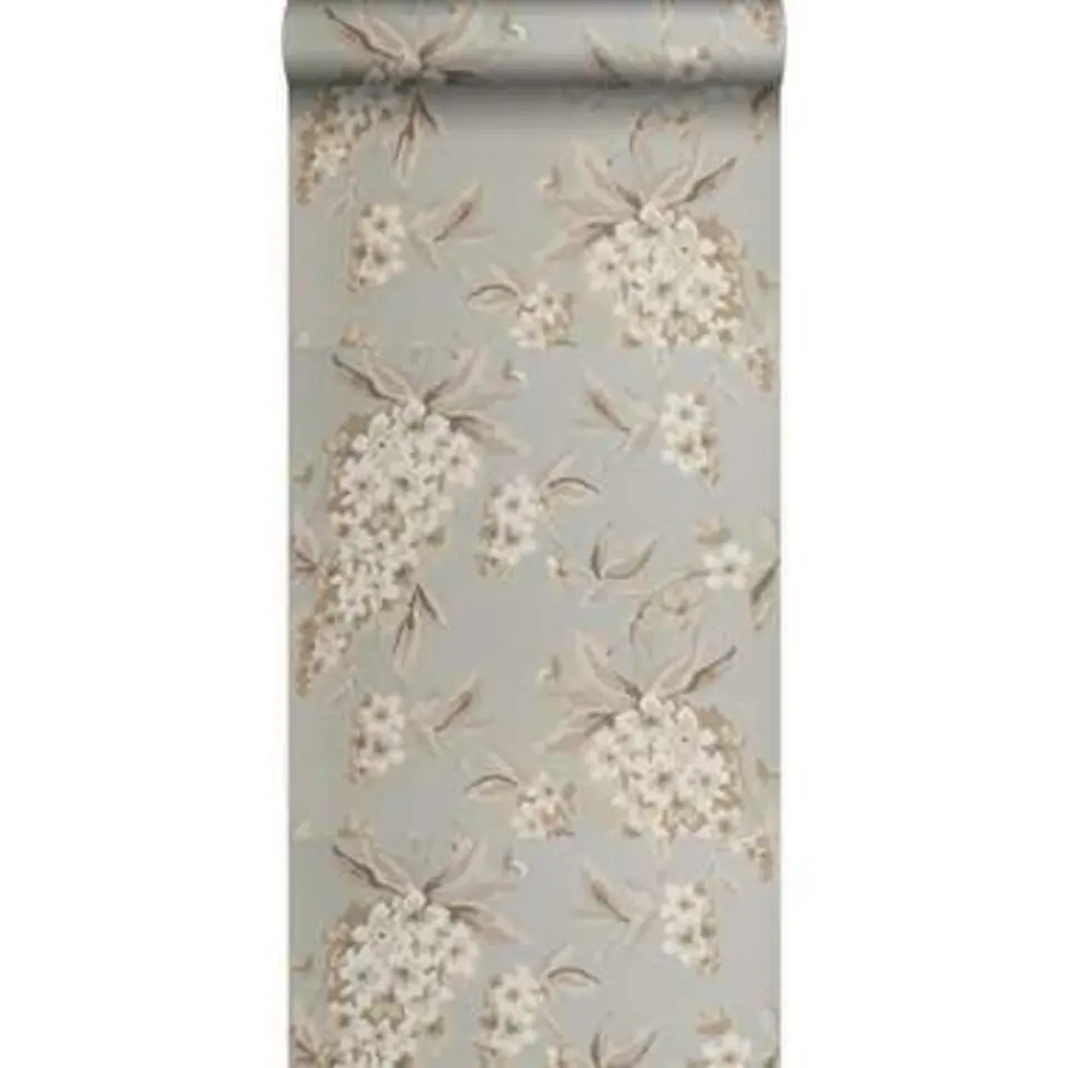 Origin behang - blauwe regen - ijsblauw - 52 cm x 10,05 m