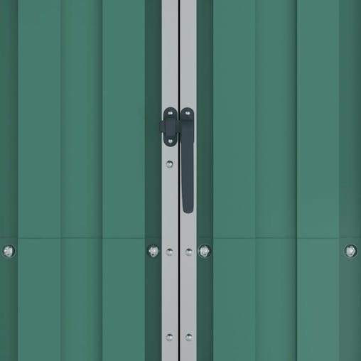 NNEVL Garden Shed Green 116x45x175 cm Galvanised Steel