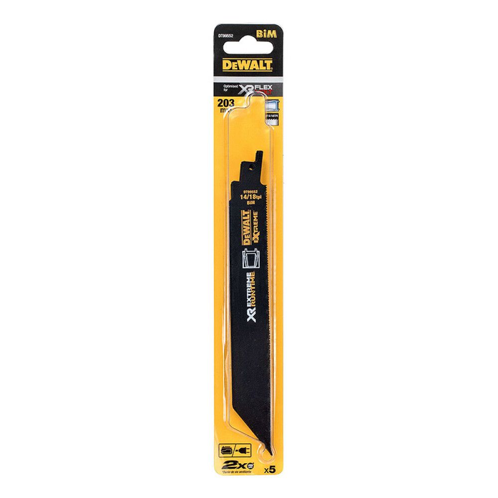 BAJONETTSAGBLAD DEWALT DT99552-QZ 14/18 TPI 230MM 5STK
