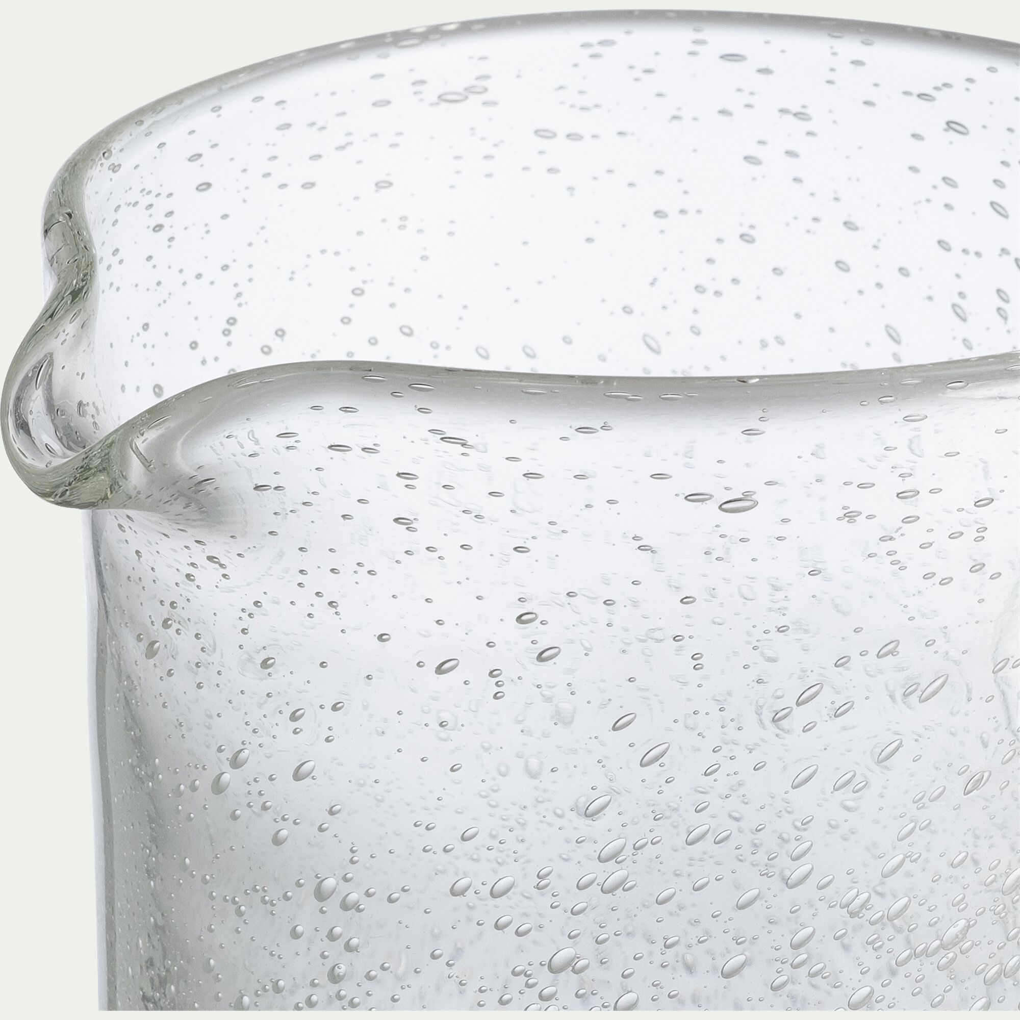 GOULADO - Carafe avec anse en verre bullé 1,1L - transparent