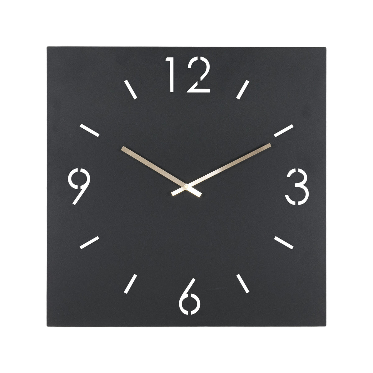 Spinder Design klok Time 60 X 60 - Zwart