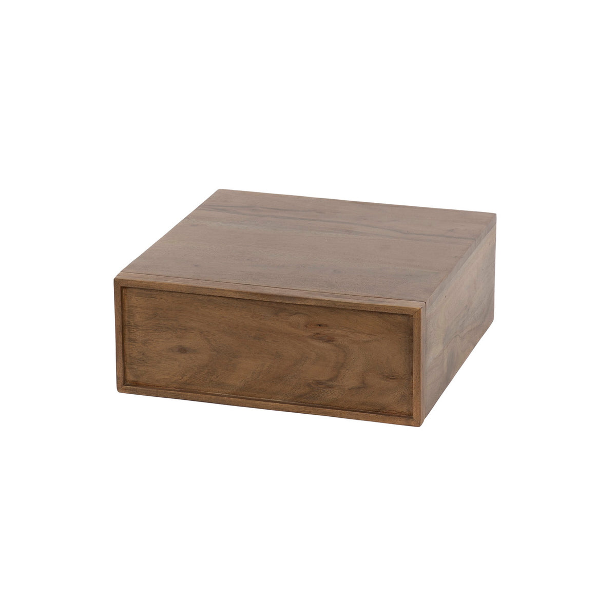 Giga Meubel Nachtkastje Frame - Bruin Acaciahout - 35x35x14cm