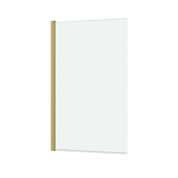 Pare-baignoire 120 x 70 cm or brossé Essentiel Galedo