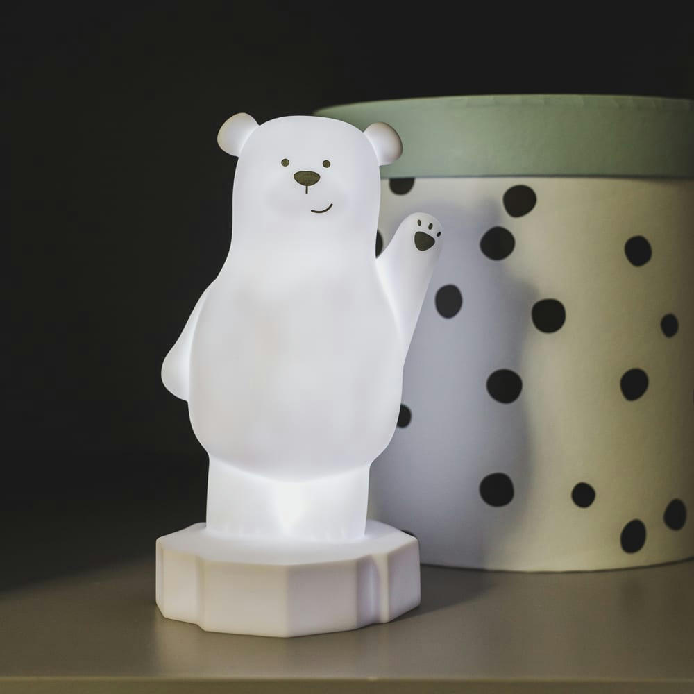 LOU - Veilleuse ours Lou blanc