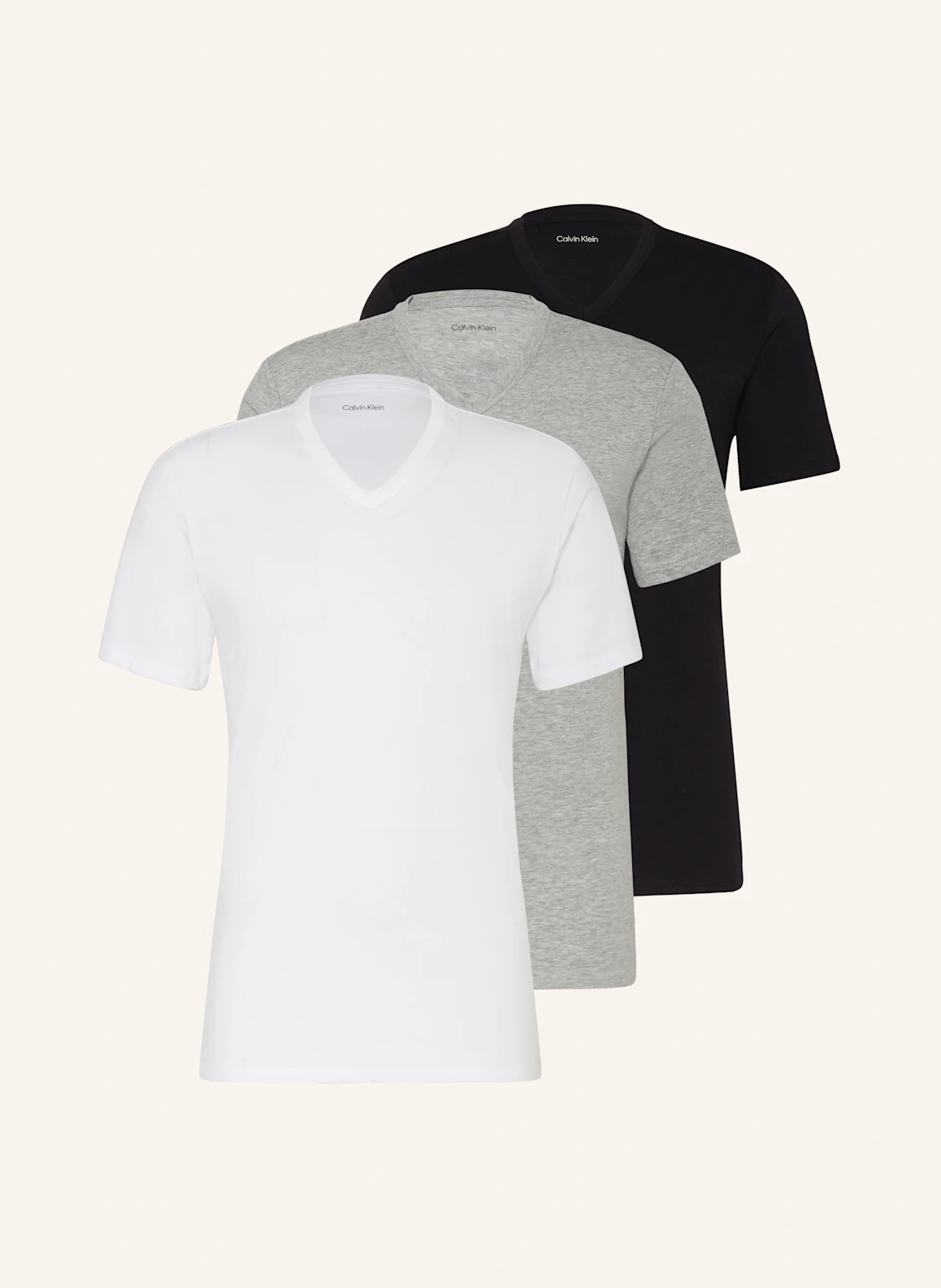 Calvin Klein 3er-Pack V-Shirts COTTON STRETCH BLEND